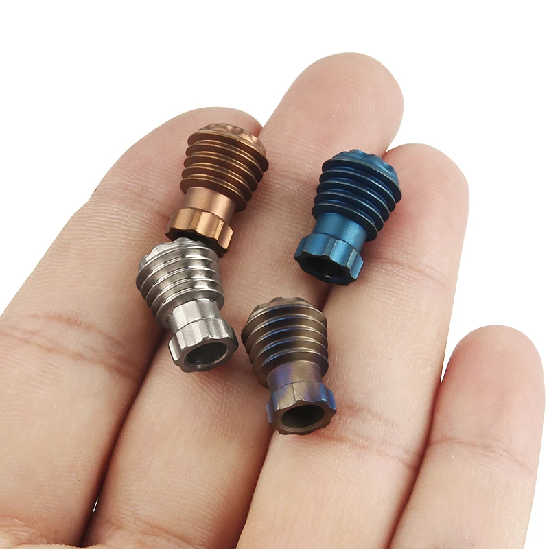 Сделай Сам TC4 титановый сплав нож бусины ПАРАКОРД БРЕЛОК бусина Зонт веревка шнур