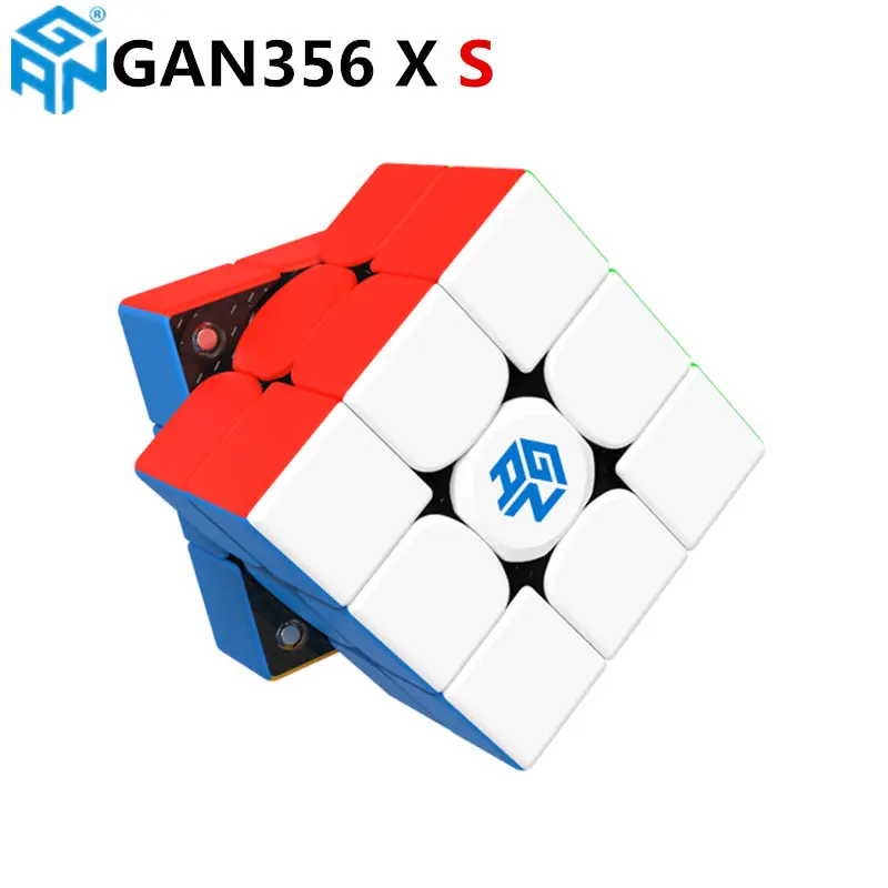 GAN356X S stickerles GAN356 X Магнитный магический скоростной куб GAN356X Профессиональный gans 356X магниты головоломка cubo magico gan 356 X - Цвет: GAN356X S stickerles