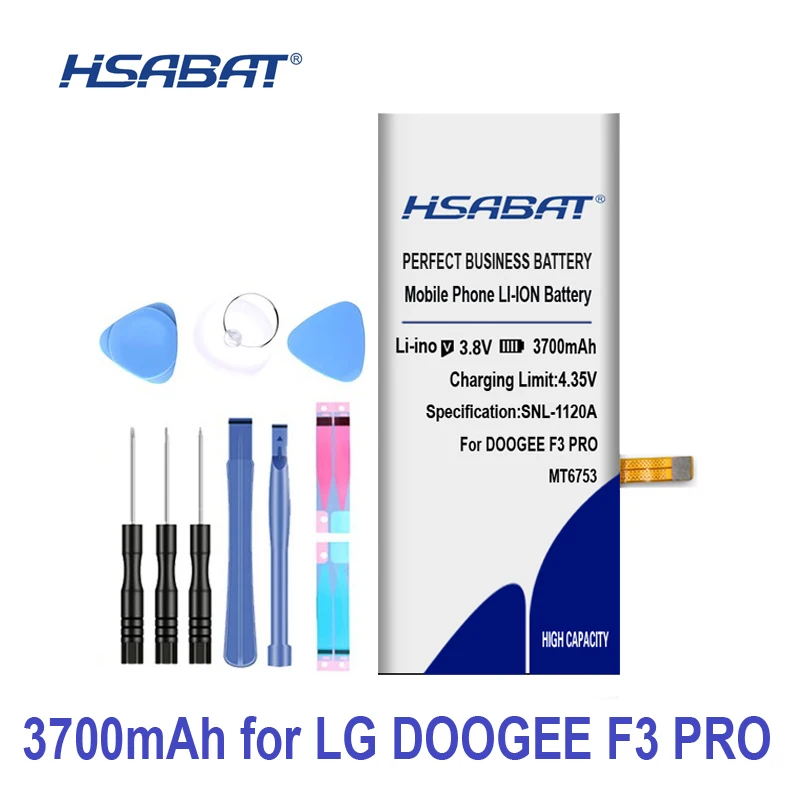 Аккумулятор HSABAT 3700mAh Для Doogee F3 Для Doogee F3 Pro