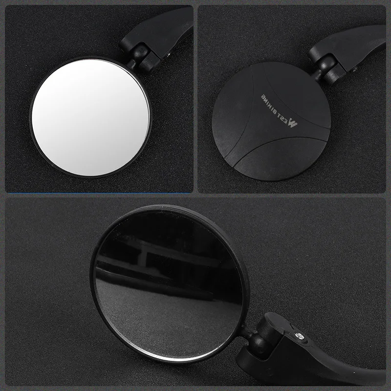 

Bicycle Rear View Mirror Clear Wide Range Back Sight Bike Reflector 360 Angle Adjustable Foldable Universal Reflecting Mirror