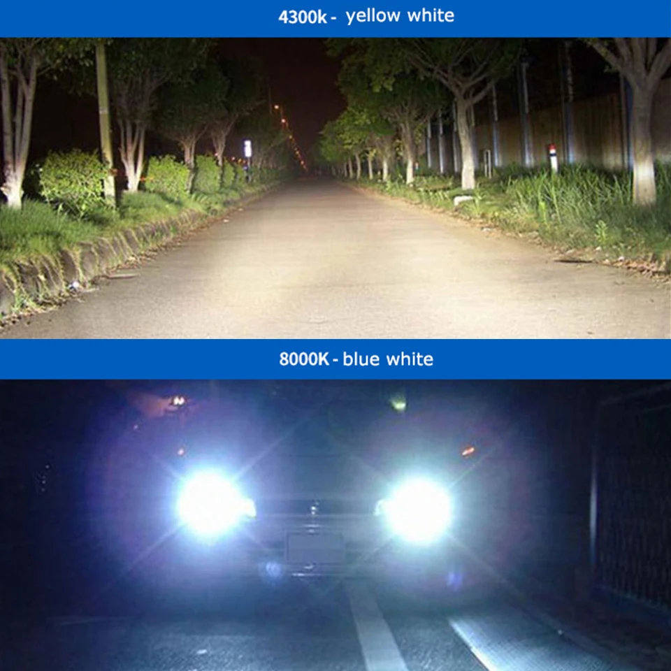 2x12 в 35 Вт D1S D1C ксеноновая HID-лампа 3000K 4300K 6000K 8000K белый желтый синий DS1 HID Сменные