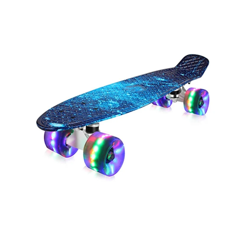

Mini Cruiser Skateboard 22Inch Fish Board Children Scooter Longboard Penny Board Skate Board for Beginners Teens