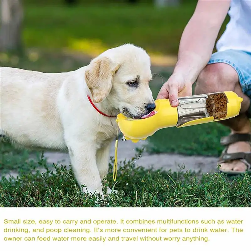

Dog Water Bottle Portable Drinking Water Dispenser Feeder Food Feeder Drinking Bowl Outdoor Travel Pet Puppy Supplies