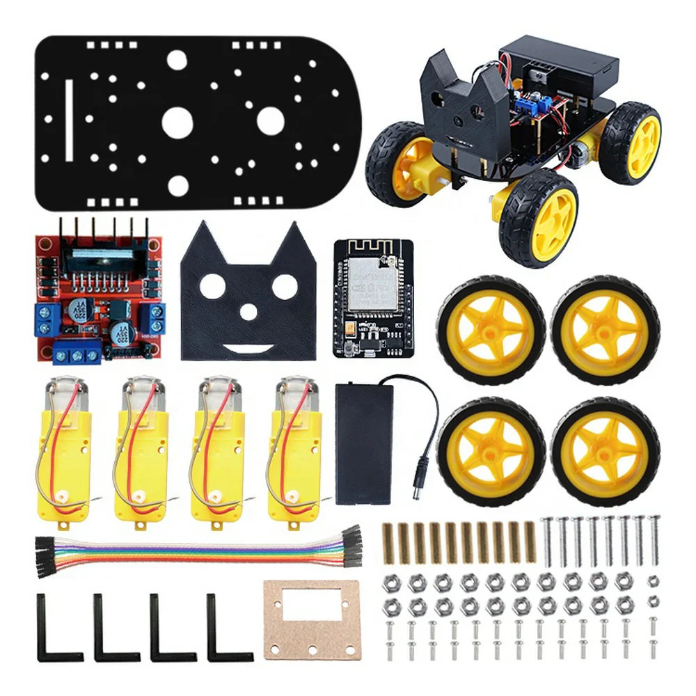 

Smart Robot Car Kit ESP32 Wifi Bluetooth development board with camera , Gesture Control Educational Toy Robot Kit for Arduino