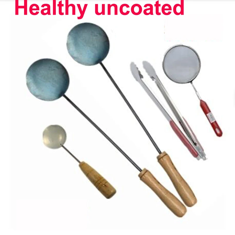 Chiese Traditional Fried Oyster Cake Iron Spoon Tool Oil Donuts Snack Onion Shrimp Crisp Non-stick Convex | Дом и сад
