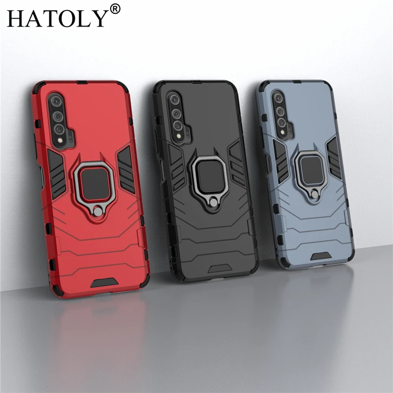 Чехол HATOLY для Huawei Nova 6 чехол с магнитным кольцом на присоске силиконовые жесткие