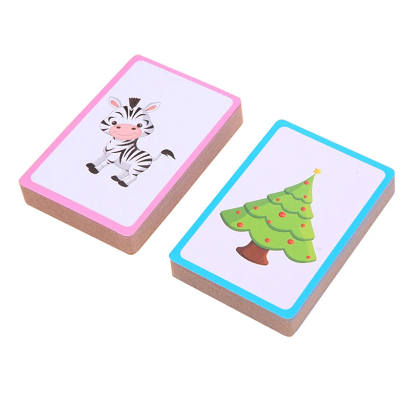 

36Pcs/set New Children Flash Learn English Words Numbers Cognitive Cards Game Set Infant Baby Literacy Game Educational Card