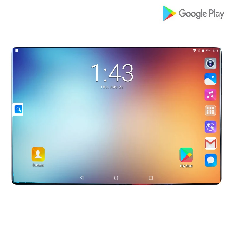 2021 Android 9 0 планшетный ПК 10 дюймов для Google Play 2.5D закаленное стекло Экран Octa Core dual SIM 4