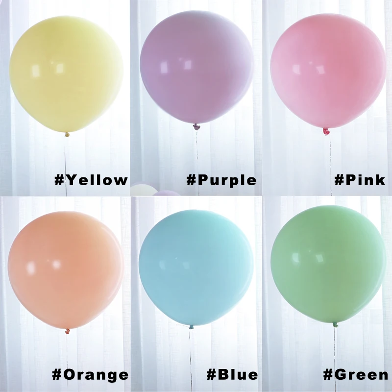 36 дюймовые большие круглые воздушные шары толстые гигантские в форме макарона