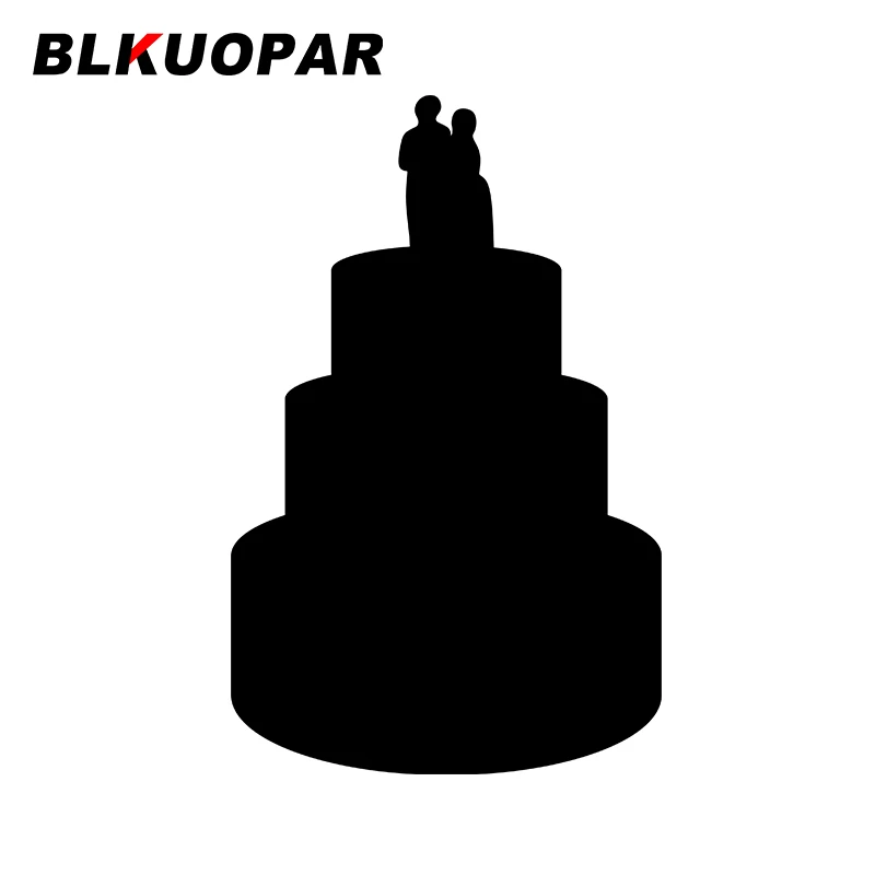 

BLKUOPAR для свадьбы силуэт торта автомобильные наклейки солнцезащитные модные наклейки чемодан мотоцикл виниловый материал автостайлинг