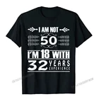 Мужская хлопковая футболка с надписью I Am Not 50 Im 18