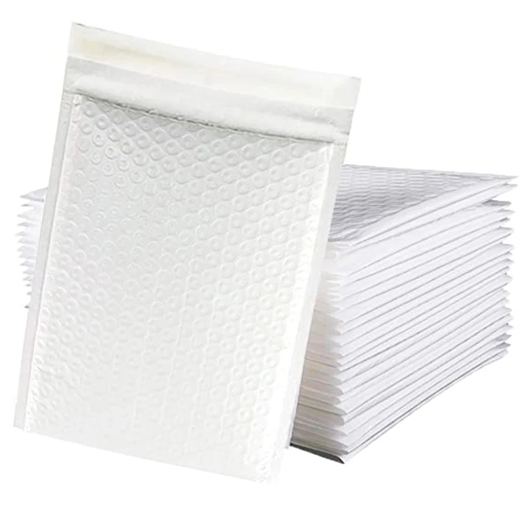 

20/50Pcs of Different Specifications White Bag Foam Envelope Foam Foil Office Packaging Envelope Moistureproof Vibration Bag