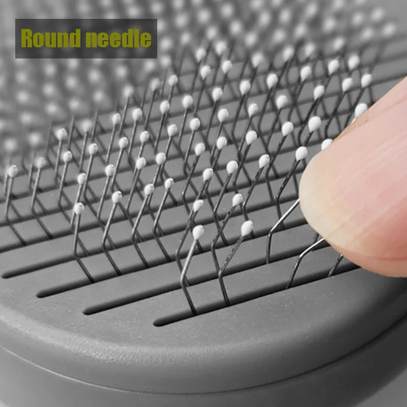 Pet расческа самоочищающаяся игла простая удобная автоматическая волос QJS