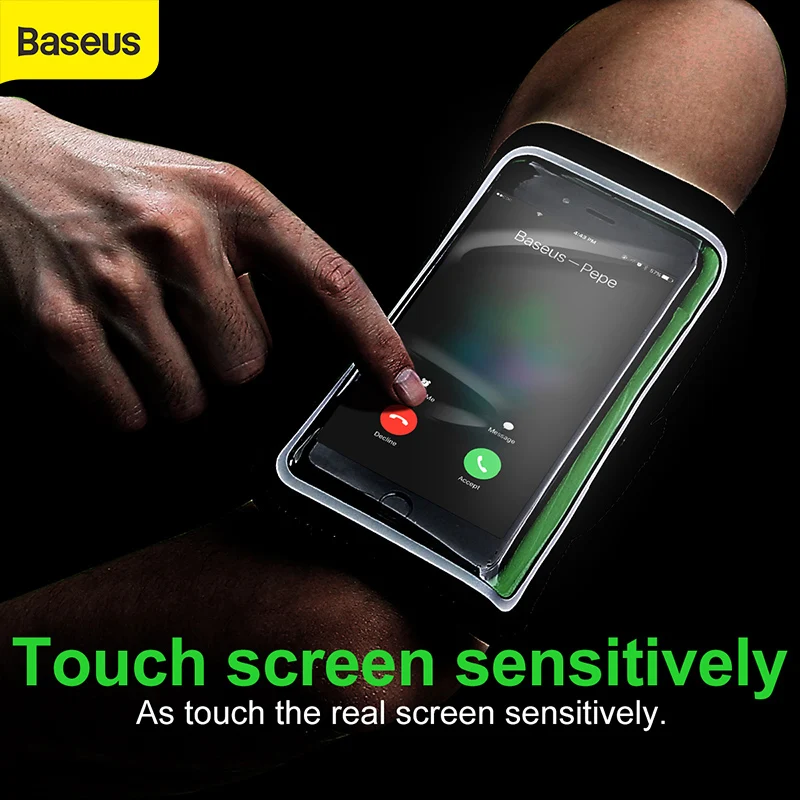 Повязка на руку Baseus для iPhone 6 6S 7 грязеотталкивающая кожаная сумка занятий спортом