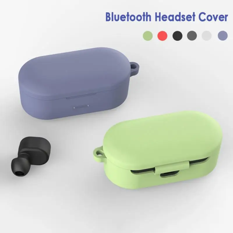 Силиконовый защитный чехол для наушников QCY T1S/QS2 Беспроводная Bluetooth гарнитура с