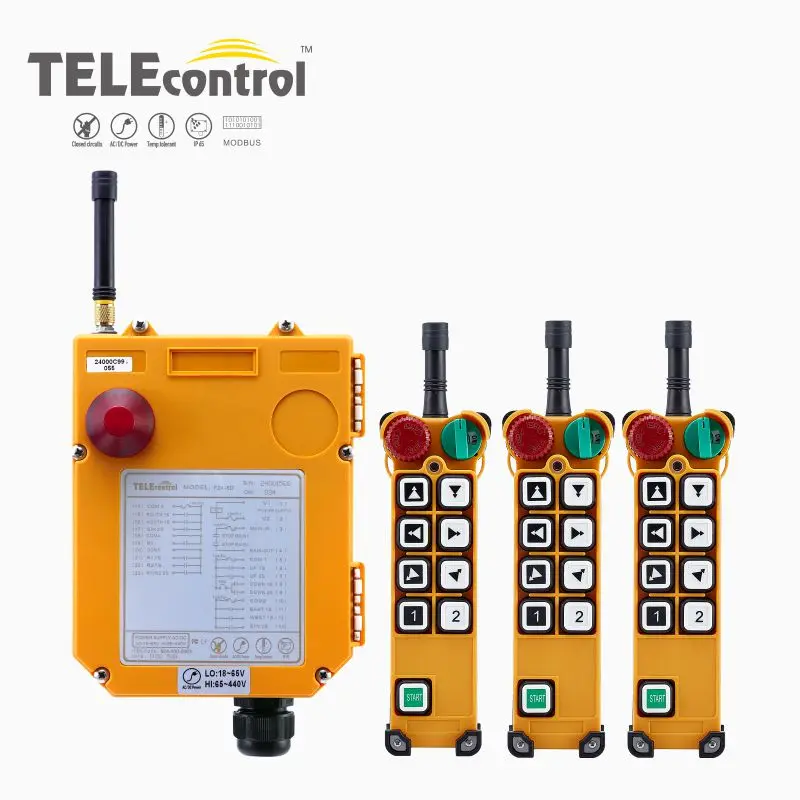 

TELECRANE TELE Управление UTING F24-8D Беспроводной дистанционного Управление 3 передатчик + приемник-1 шт.) для подъемного крана