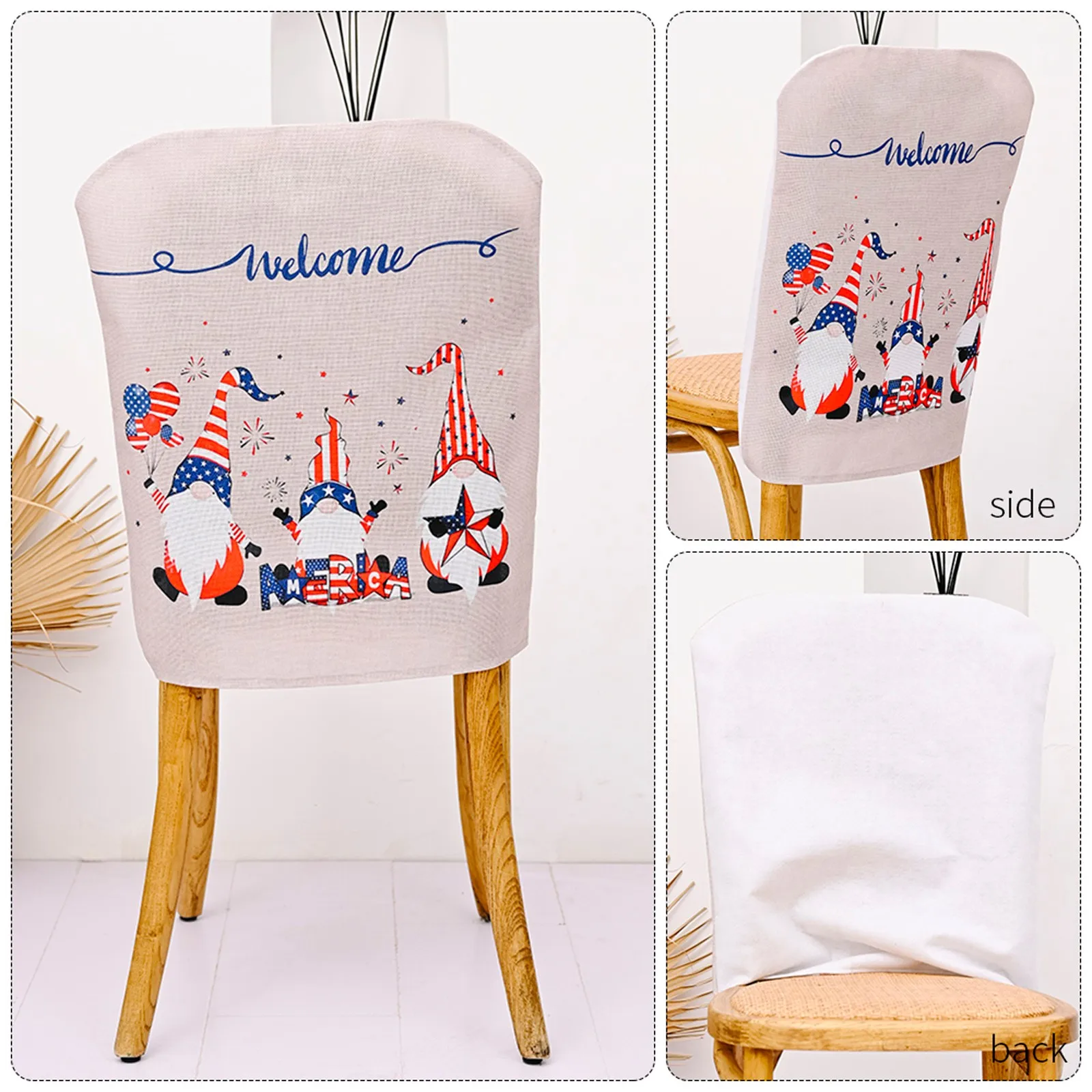 

Printed Stretch Chair Cover Big Elastic Seat Chair Covers Office Chair Slipcovers Restaurant Banquet Hotel Home Decoration