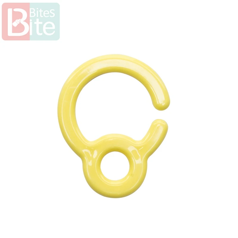Yellow hook Bite 5 шт. крючок для пустышки пластиковые Прорезыватели для зубов пластиковые кольца для прорезывания зубов детские игрушки для коляски DIY зажимы для Пустышки Детские Прорезыватели игрушки - Цвет: Yellow hook