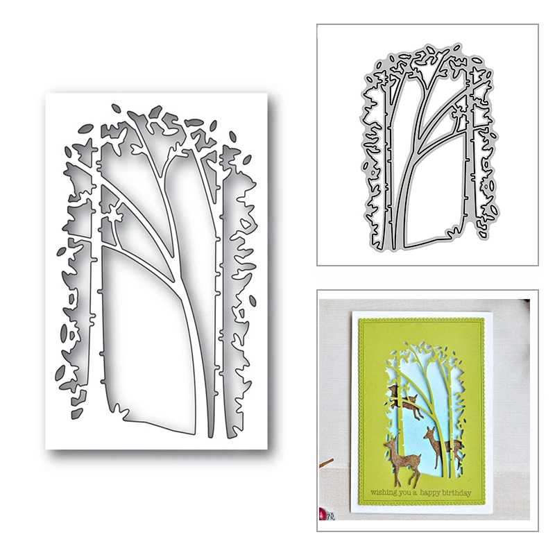 Новые саженцы коллаж рамка джунгли 2020 металлический Трафаретный вырубной штамп