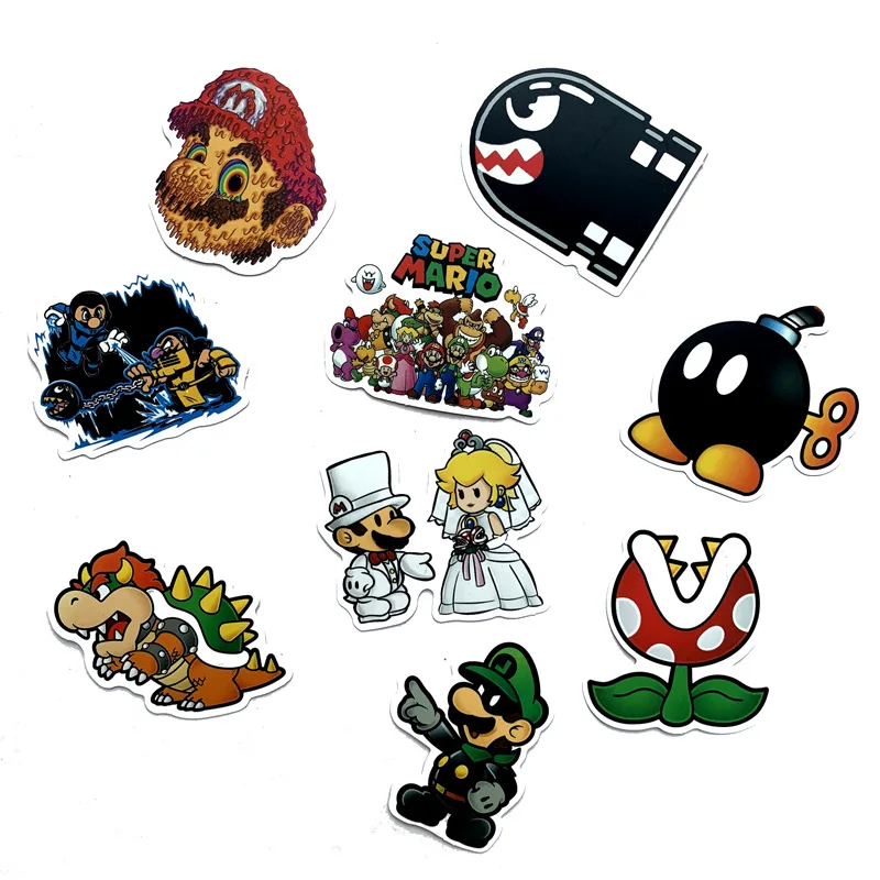 Rsitute R895 50 шт./компл. Классическая наклейка для скрапбукинга с героями игр гитары