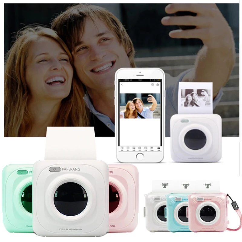 

PAPERANG 300DPI Pocket Mini Portable Thermal Printer Bluetooth Photo Picture Printer for Mobile Camera Android iOS Gift P1 P2