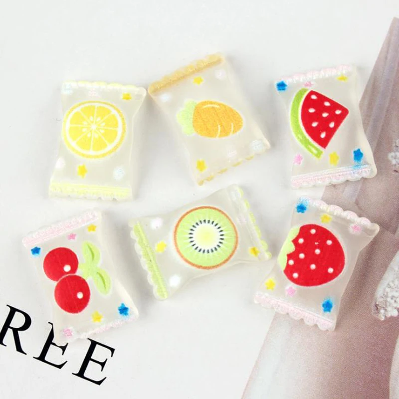 

Сладкие прозрачные кабошоны из смолы в виде фруктов, конфет, изделия ручной работы, украшения для скрапбукинга, аксессуары для вечевечерние...