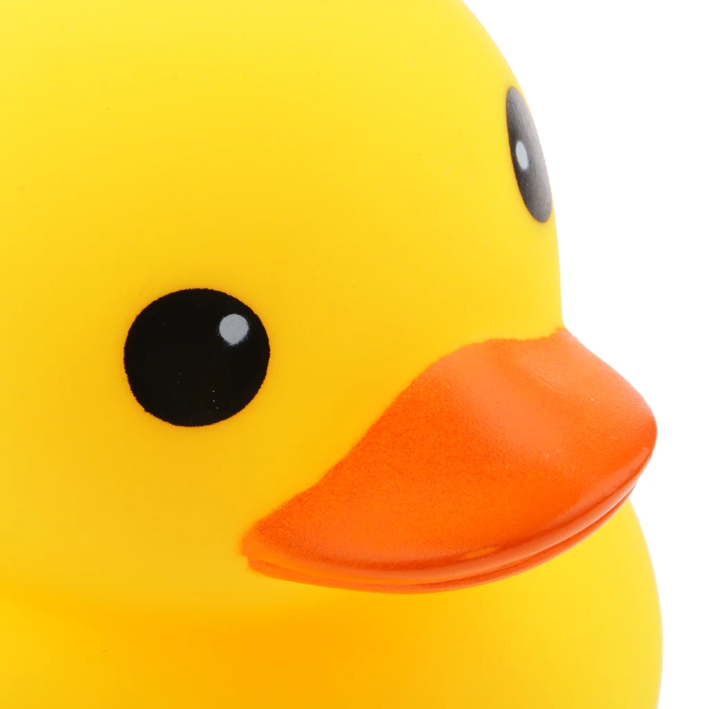 Резиновая пищащая игрушка детская для купания плавающая мама утка