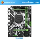 Материнская плата HUANANZHI X99 8M F X99 Intel XEON E5 LGA2011-3 все серии DDR4 RECC NON-ECC память NVME USB SATA Серверная рабочая станция