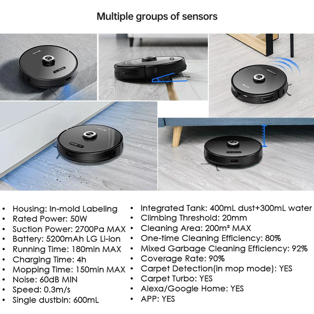

[Free tax] [EU stock] Proscenic M8 PRO Robot Vacuum Cleaner 2700Pa, LDS 8.0 Lidar, Auto Dust Collector, Sweep &Mop 2in1 Cleaning