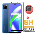 2-в-1 закаленное Стекло на высококачественный защитный чехол для Oppo Realme C12 6,5 ''RMX2189 Экран защитная пленка реальные мне c12 c21 Камера объектив Защитная Стекло с уровнем твердости 9H