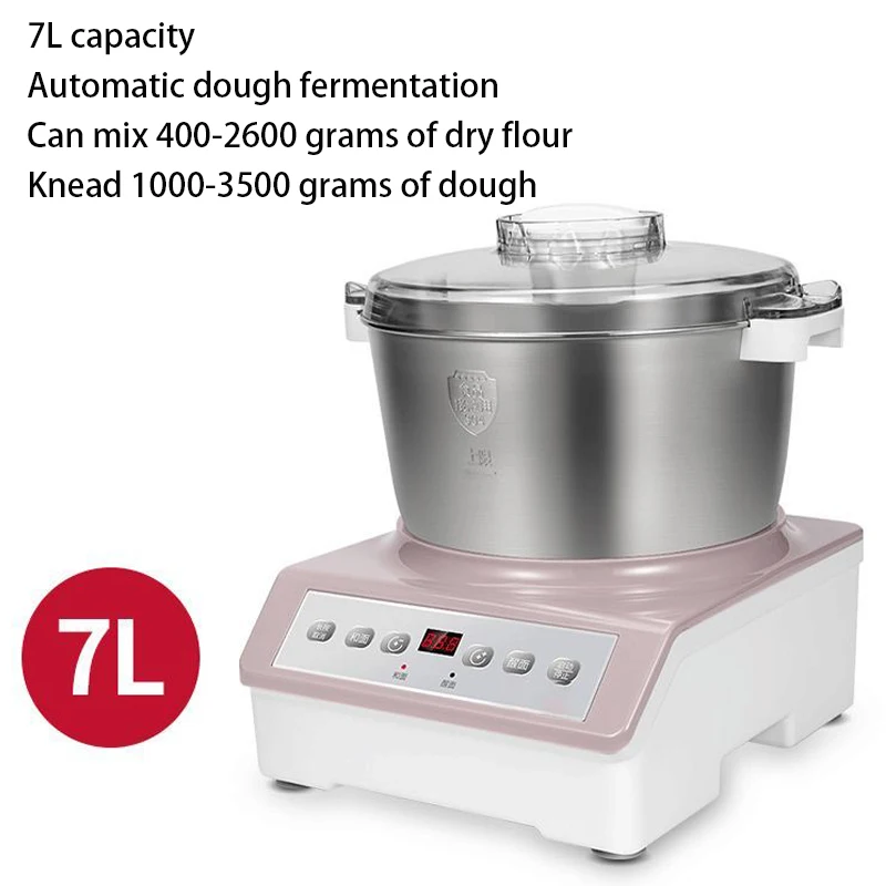 

Electric 7Ldough Kneading Machine flour Mixers home Toast pizza ferment Automatic Stirring maker basin bowl Bread Pasta mixing