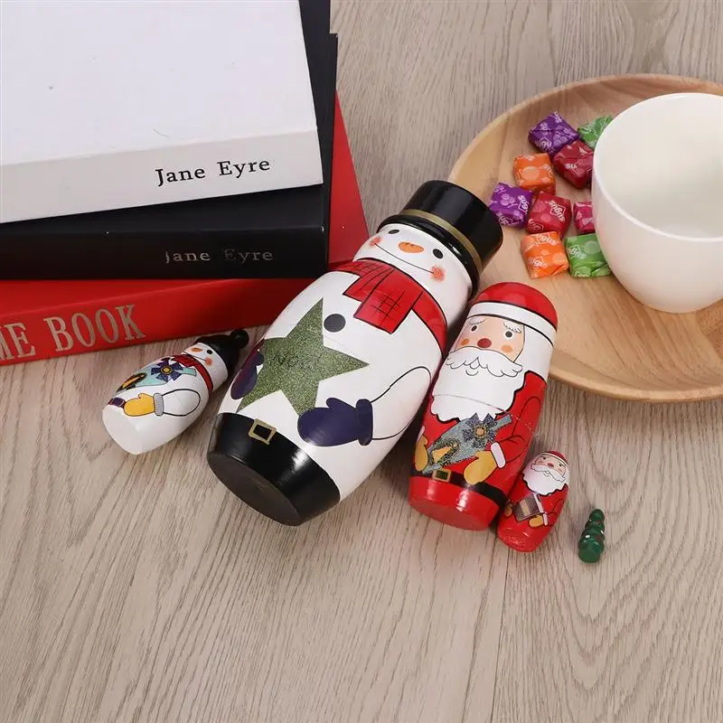 5 милых деревянных кукол матрешек игрушки матрешки очаровательные русские куклы