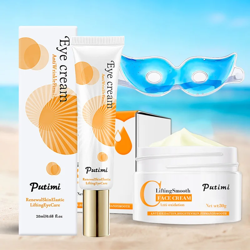 

7/5/3/2Pcs Anti-oxidation Face Cream Whitening Essence Skin Care Anti Wrinkle Eye Cream Remove Dark Circles Mask Eye Massager