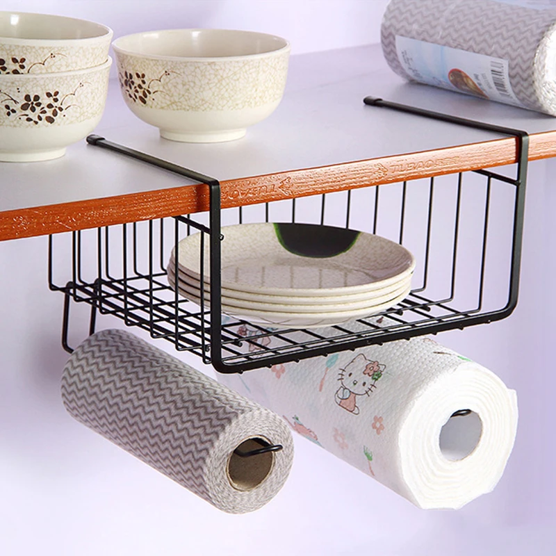 cabinet hanging basket rack metal products kitchen shelf storage iron cupboard hook hanger free global shipping