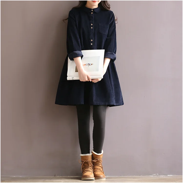 S-2XL 2021 Новый Fashion вельветовое пальто для беременных одежда платья Очаровательная