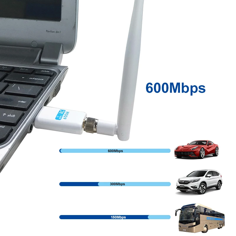 Беспроводной внешний ethernet 802.11ac ноутбук usb 2 4g 5g Настольный wifi адаптер antena dongle lan Wi Fi