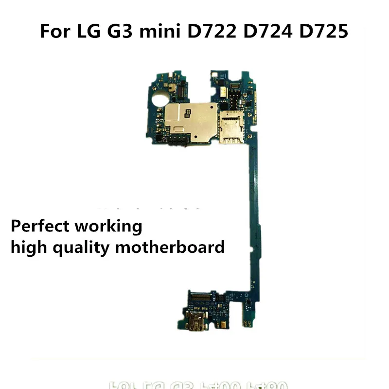 Протестированная полностью Рабочая оригинальная материнская плата для LG G3 mini D722