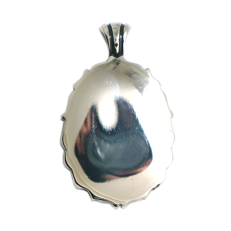

316L Stainless Steel Guanyin Protect Egg Shape Pendant