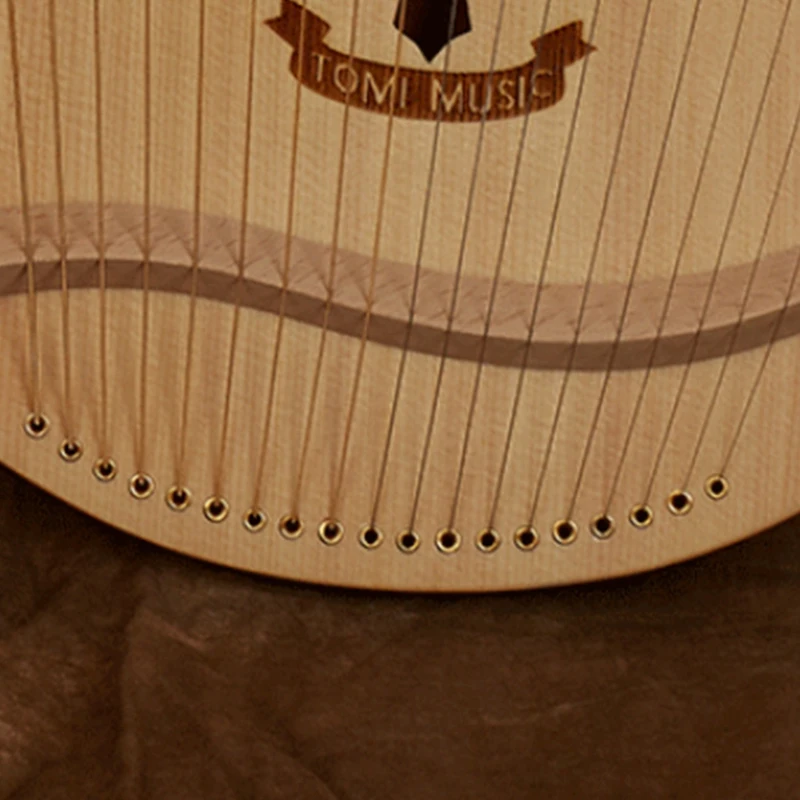 

Lyre Harp,Greek Violin,19 String Harp with Carry Bag Tuning Wrench Orchestral Harp for Music Enthusiast