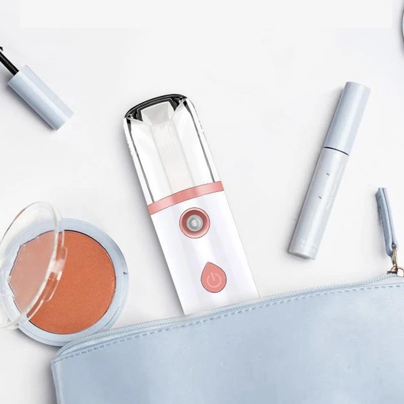 

Mini Portable Humidifier Facial Vaporizer Sprayer,USB Chargeable Face Moisturizer Humidifier Anti-Aging Beauty Tools