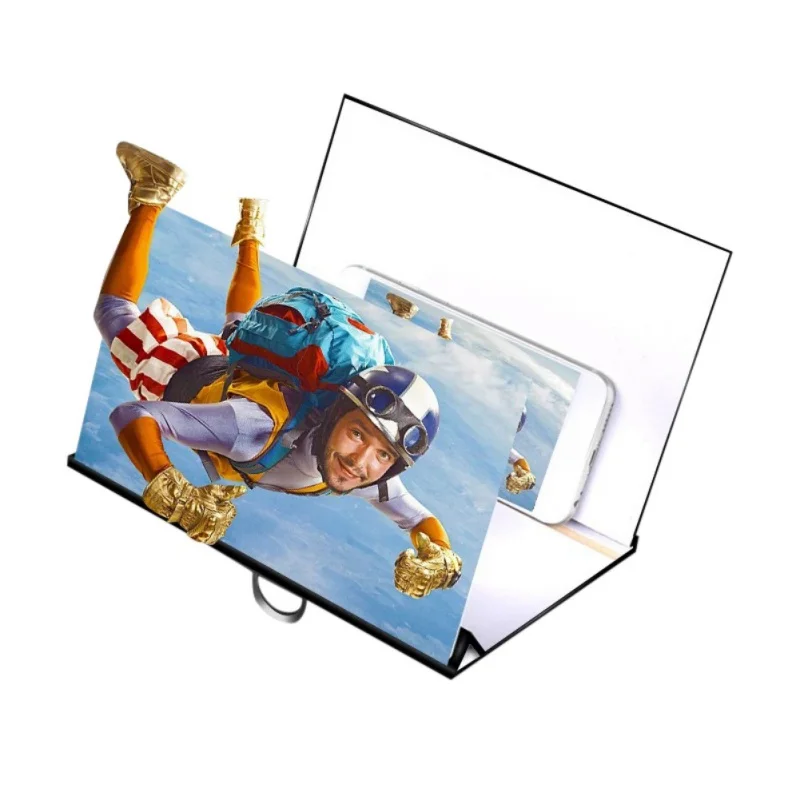 8 дюймов телефон экран Лупа 3D видео усилитель держатель подставка для iPhone Xiaomi SamSung