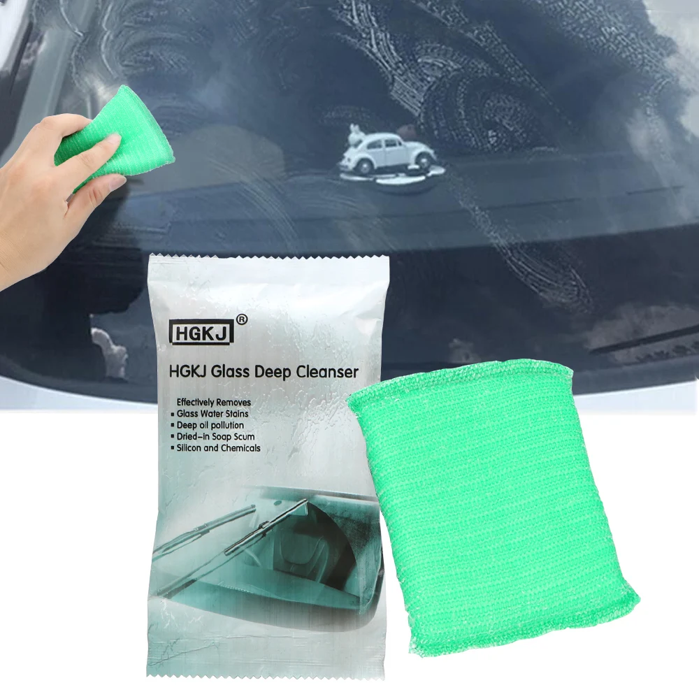 

Car Window Windshield Cleaning Accessries Scratches Repair Care 1PC HGKJ Remove Oil Film Car Surface Cleaning Magic Sponge