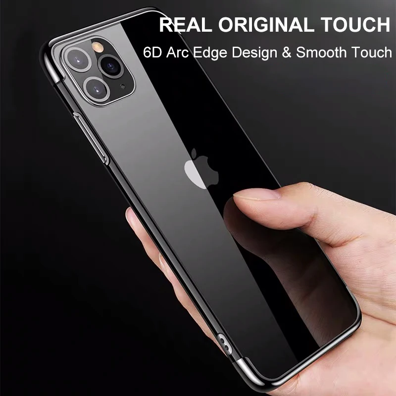 Роскошный силиконовый чехол для телефона Iphone 11 Pro Max мягкий прозрачный ТПУ 7 8 6s 6 Plus