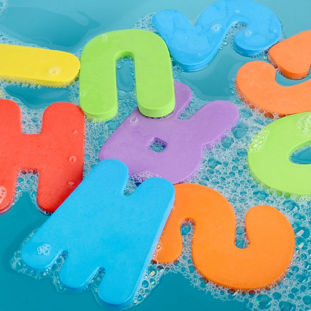 

36pcs Classic Texture Bathroom Game Puzzle Bath Toy Funny Creative Design Letter Kindergarten Cognitive Words Jigsaw