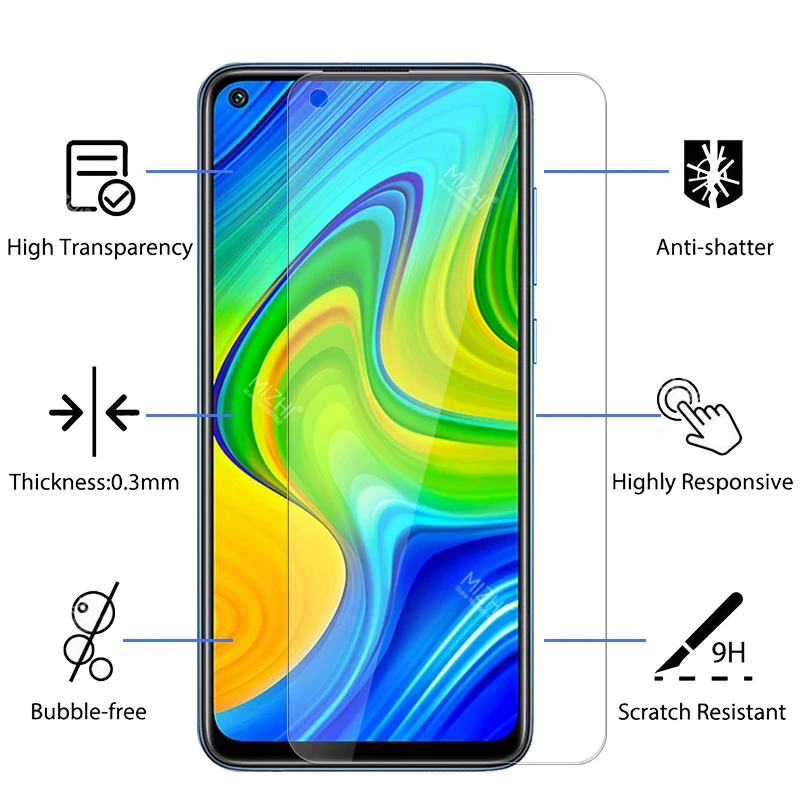 Закаленное стекло для xiaomi 3 шт. защитная пленка экрана redmi note 9 s 8t 7 8 pro max 8a |