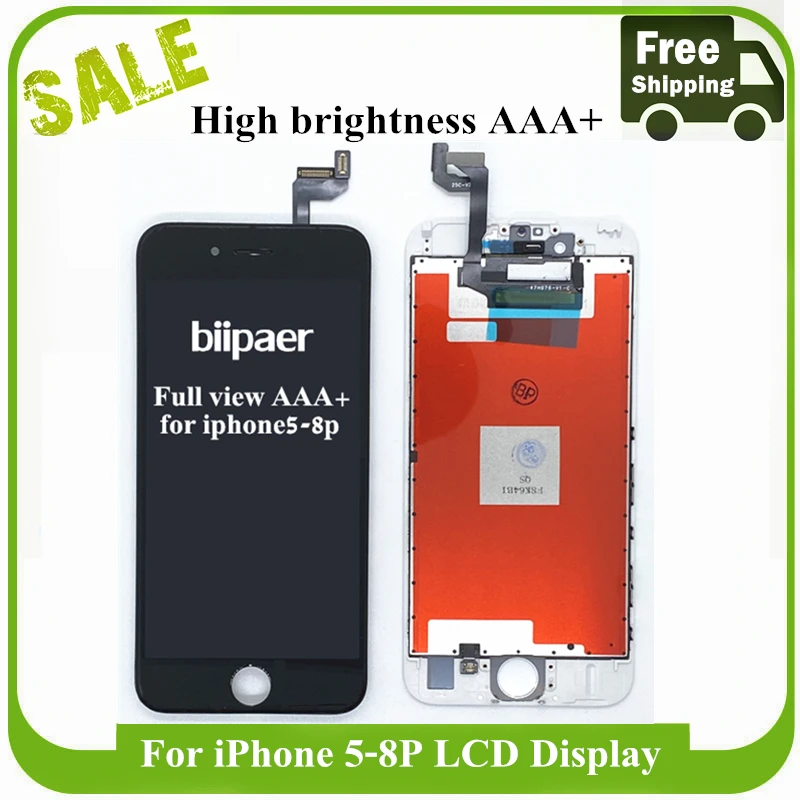 

AAAA Quality LCD Display For iphone 7 8 7P 8Plus LCD Touch Screen Digitizer Assembly Replacement Part For Iphone 6 Plus 6S Plus