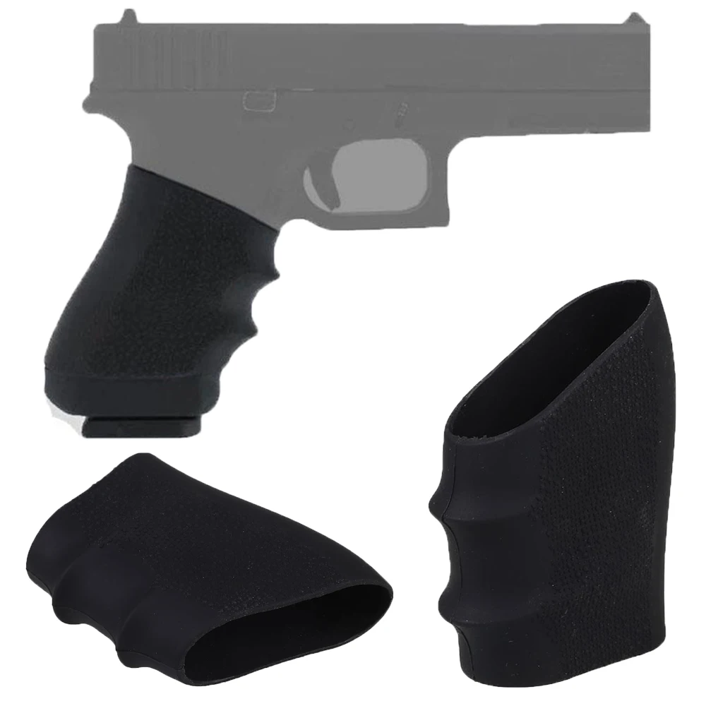 

Rubber Grip Sleeve (Universal) Full Size Anti Slip Fits For Glock17 19 20 26, S&W, Sigma, SIG Sauer, Ruger, Colt, Beretta Models