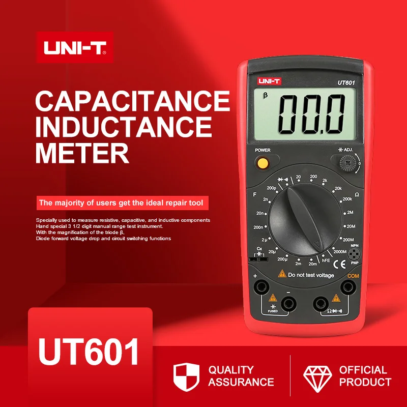 Современный Измеритель сопротивления стандарта UT601 тестер емкостей и индукторов