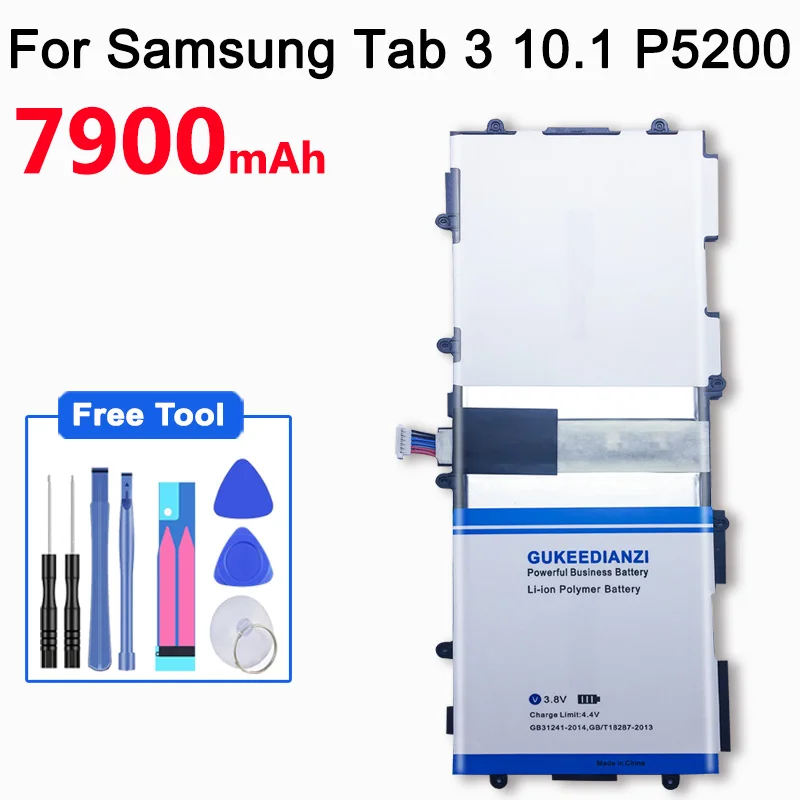 Сменный аккумулятор GUKEEDIANZI T4500E T4500C 7900 мАч для Samsung Galaxy Tab 3 10 1 GT P5200 P5210 P5220 P5213