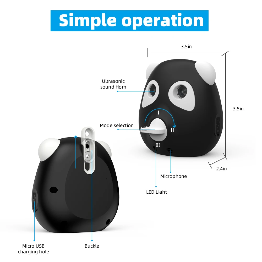 Ультразвуковой ограничитель лая собака сдерживающий лай расстояние 33 фута